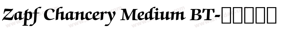 Zapf Chancery Medium BT字体转换